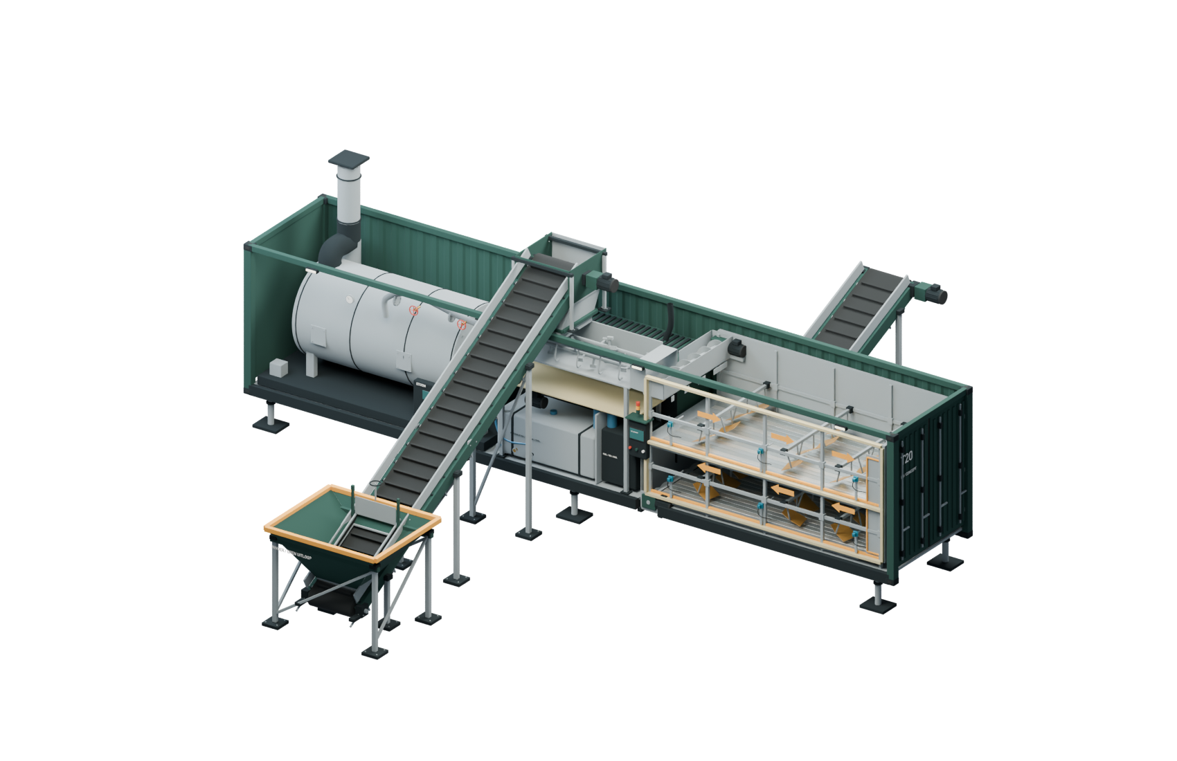 RootSteam conceptmodel met geïntegreerde ketel